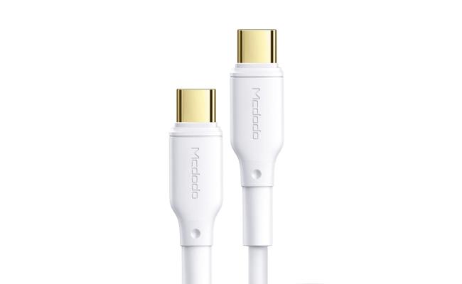 Mcdodo CA-8350 PD Type-C To Type-C Data & Fast Charging 100W Cable - White